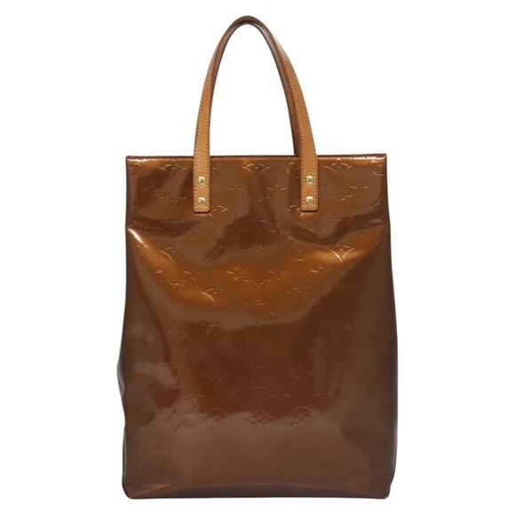 LOUIS VUITTON Monogram Vernis Reade MM Hand Bag Bronze M91143 - Picture 13 of 16